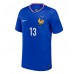 Camisa de Futebol França Kante #13 Equipamento Principal Europeu 2024 Manga Curta